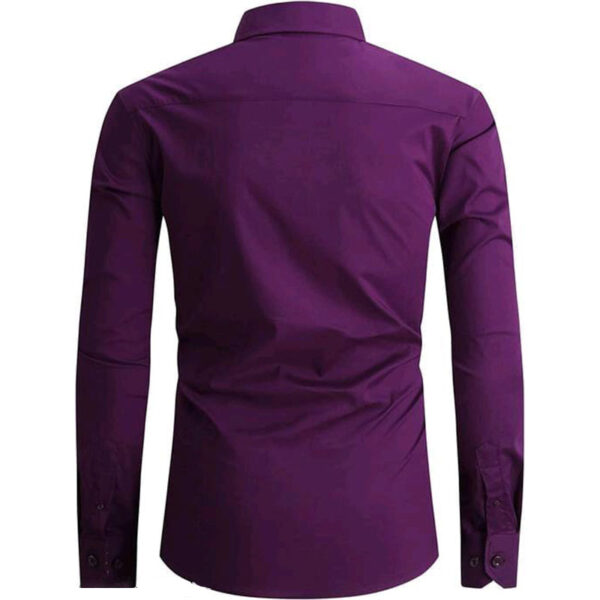 Men Casual Purple Shirt